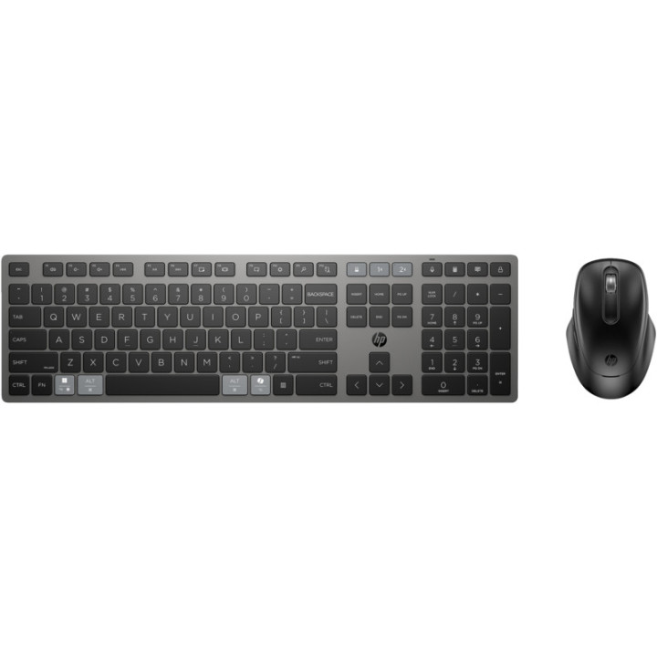 Teclado + rato HP 720 multidispositivo recarregáveis Wireless Preto