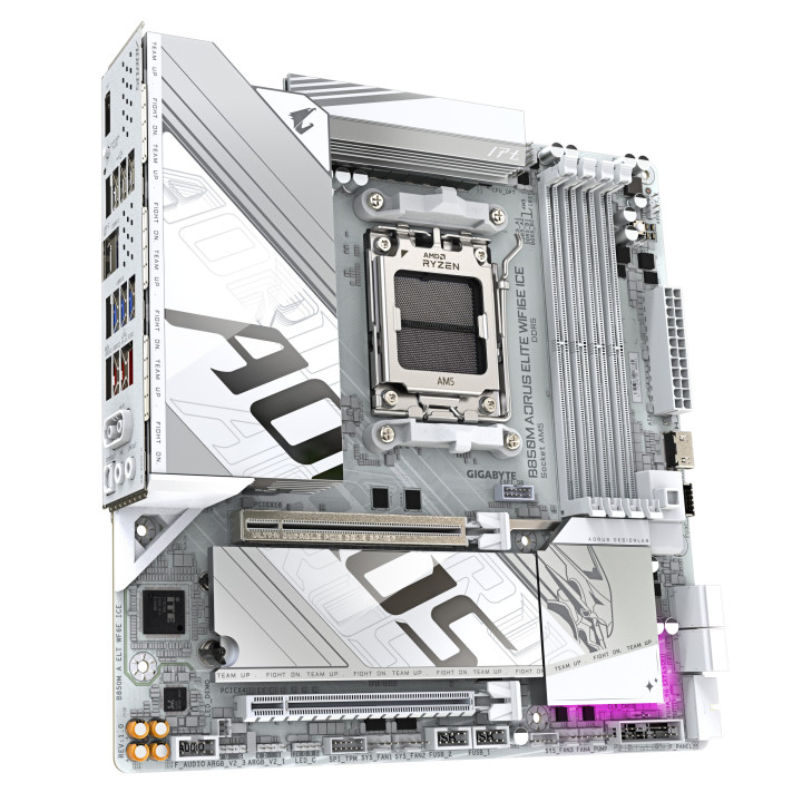 GIGABYTE B850M AORUS ELITE WIFI6E ICE AMD B850 Ranhura AM5 micro ATX