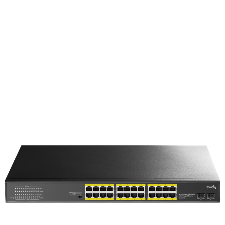 Cudy GS1028PS2 switch de rede Gigabit Ethernet (10 100 1000) Power over Ethernet (PoE) Preto