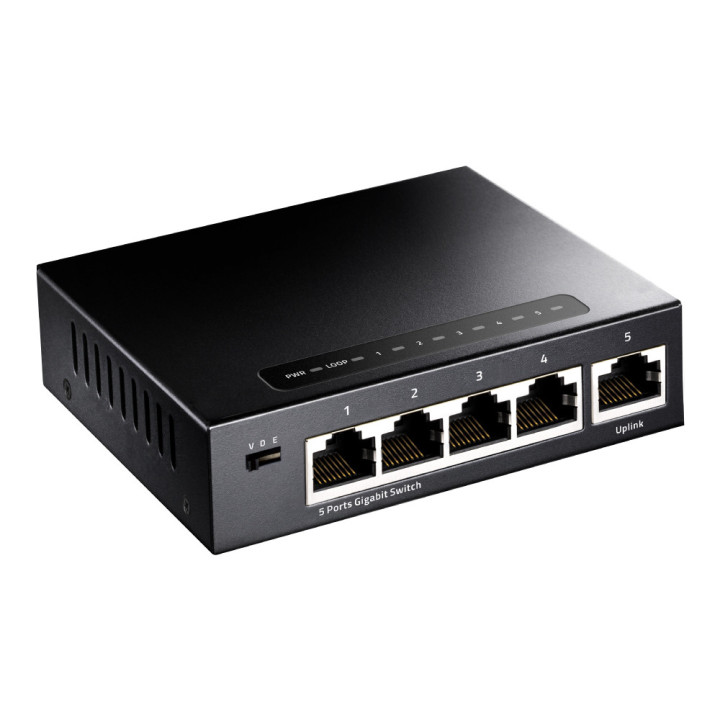 Cudy GS105 switch de rede Gigabit Ethernet (10 100 1000) Preto