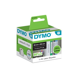 DYMO LW - Etiquetas pequenas para capas arquivadoras (LAF) - 38 x 190 mm - S0722470