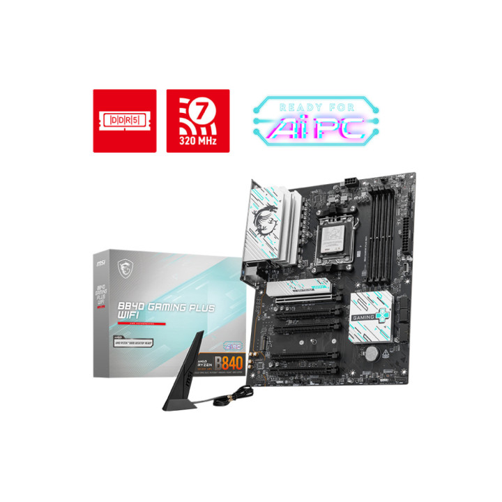 Motherboard MSI B840 GAMING PLUS WIFI AMD B840 AM5 ATX
