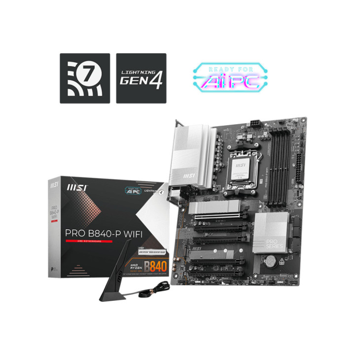 Motherboard MSI PRO B840-P WIFI AMD B840 AM5 ATX