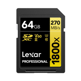 Lexar LSD1800064G-BNNNG cartão de memória 64 GB SDXC UHS-II Classe 10