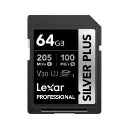 Lexar Professional SILVER PLUS 64 GB SDXC UHS-I Classe 3