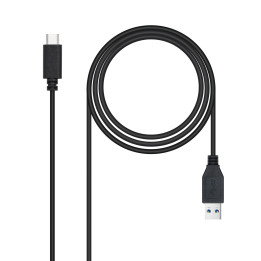 Nanocable 10.01.4002 cabo USB USB 3.2 Gen 2 (3.1 Gen 2) 2 m USB C USB A Preto