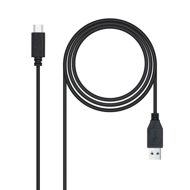 Nanocable 10.01.4002 cabo USB USB 3.2 Gen 2 (3.1 Gen 2) 2 m USB C USB A Preto
