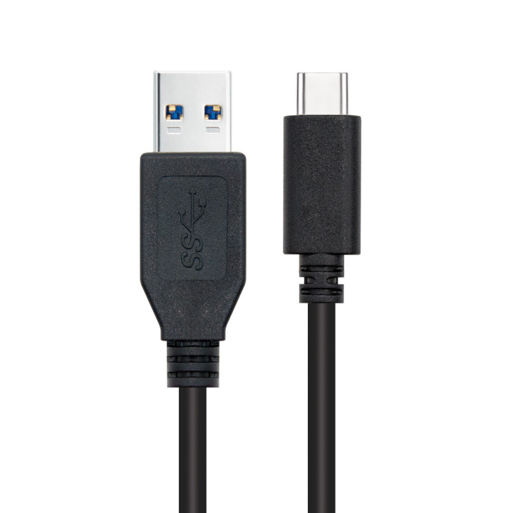Nanocable 10.01.4002 cabo USB USB 3.2 Gen 2 (3.1 Gen 2) 2 m USB C USB A Preto
