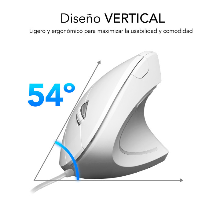 SUBBLIM SUBMO-EDGVU02 rato Universal Mão direita USB Type-A Ótico 1600 DPI