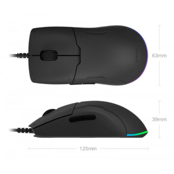 Rato Gaming Xiaomi Lite Mão direita 6200 DPI Preto