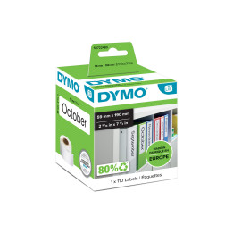 DYMO LW - Etiquetas grandes para capas arquivadoras (LAF) - 59 x 190 mm - S0722480