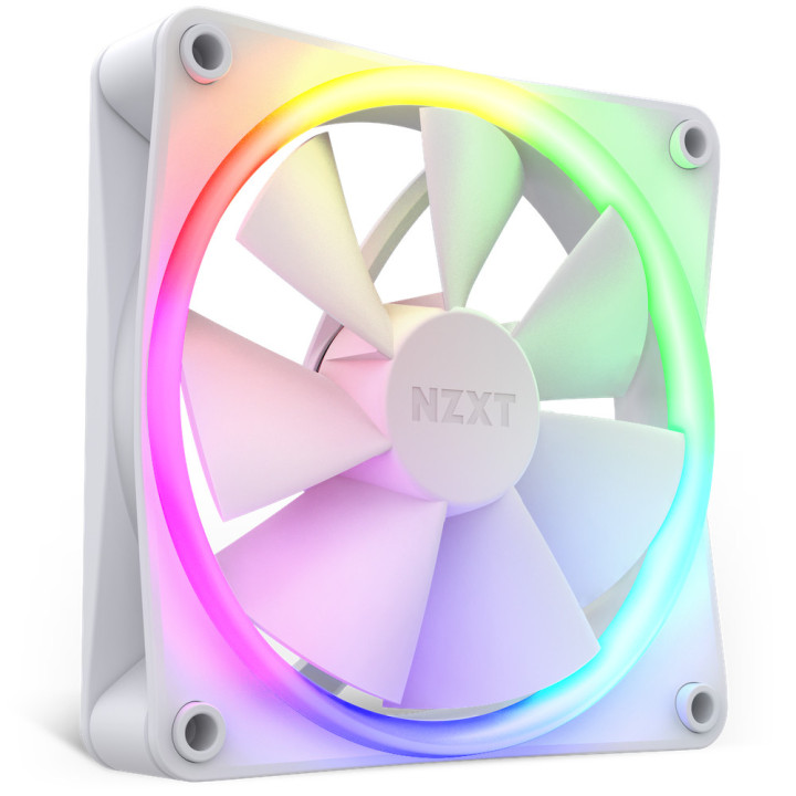NZXT F120 RGB Triple Pack Caixa de computador Ventoinha 12 cm Branco 3 unidade(s)