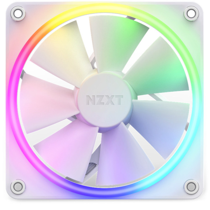 NZXT F120 RGB Triple Pack Caixa de computador Ventoinha 12 cm Branco 3 unidade(s)