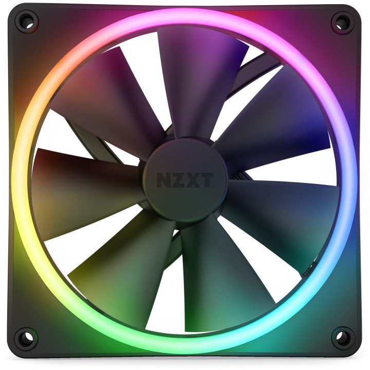NZXT F140 RGB DUO Ventoinha 14 cm Preto 1 unidade(s)
