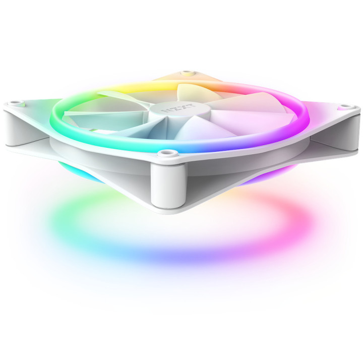 NZXT F140 RGB DUO Twin Pack Caixa de computador Ventoinha 14 cm Branco 2 unidade(s)