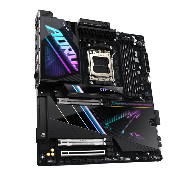 GIGABYTE X870E AORUS XTREME AI TOP AMD X870E Ranhura AM5 ATX extensível