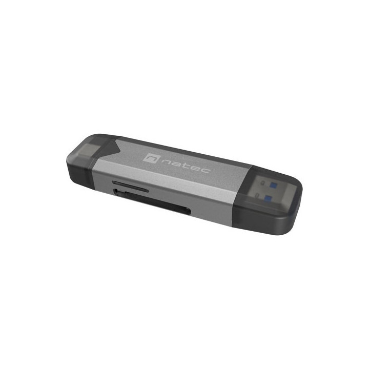 NATEC NCZ-2262 leitor de cartões USB 3.1 Interno Preto, Cinzento Escuro