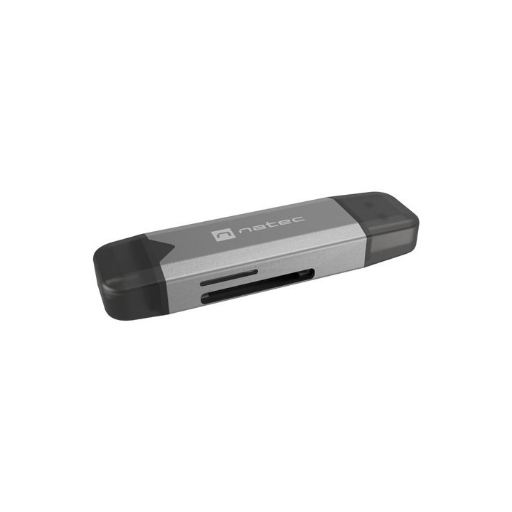 NATEC NCZ-2262 leitor de cartões USB 3.1 Interno Preto, Cinzento Escuro