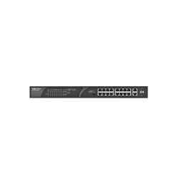 Ruijie Networks RG-ES118S-LP switch de rede Não-gerido Fast Ethernet (10 100) Power over Ethernet (PoE) Preto
