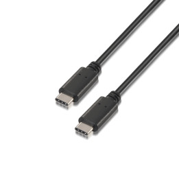 AISENS A107-0055 cabo USB USB 2.0 0,5 m USB C Preto