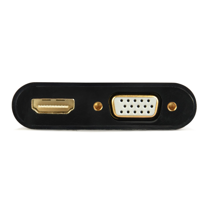 Gembird A-VGA-HDMI-02 adaptador de cabo de vídeo 0,15 m HDMI + VGA (D-Sub) VGA (D-Sub) Preto