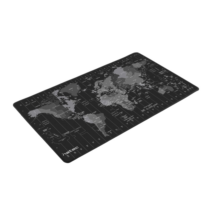 NATEC Time Zone Map Maxi Preto, Cinzento
