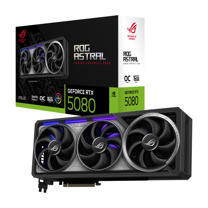 Gráfica ASUS ROG Astral RTX5080-O16G-GAMING NVIDIA GeForce RTX 5080