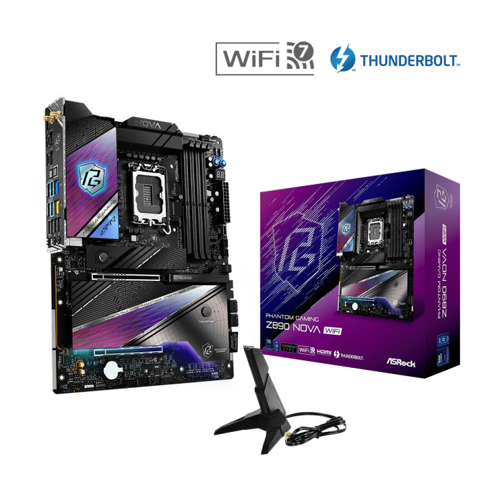 Motherboard Asrock Phantom Gaming Z890 Nova WiFi Intel Z890 LGA 1851 (Socket V1) ATX