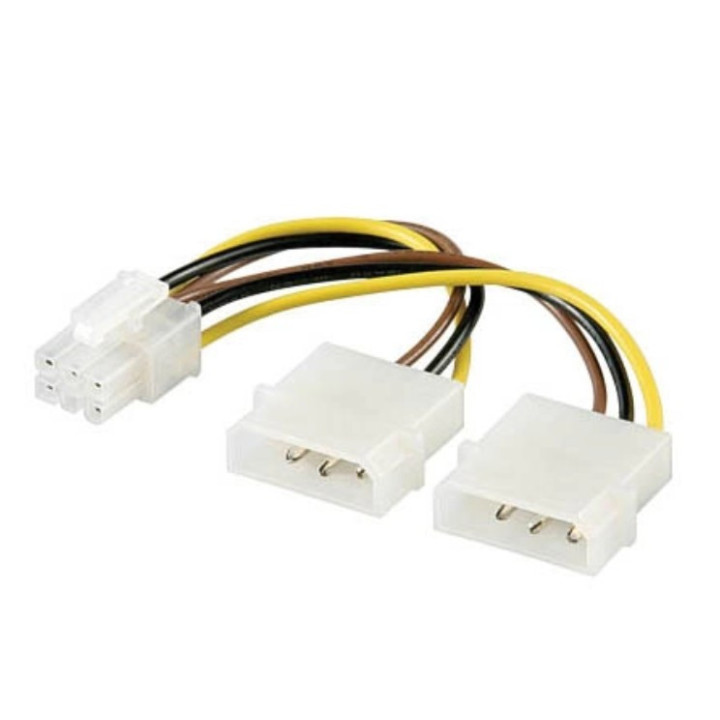 Cabo Goobay CAK S-07 2x Molex Fêma p/ PCIe Macho