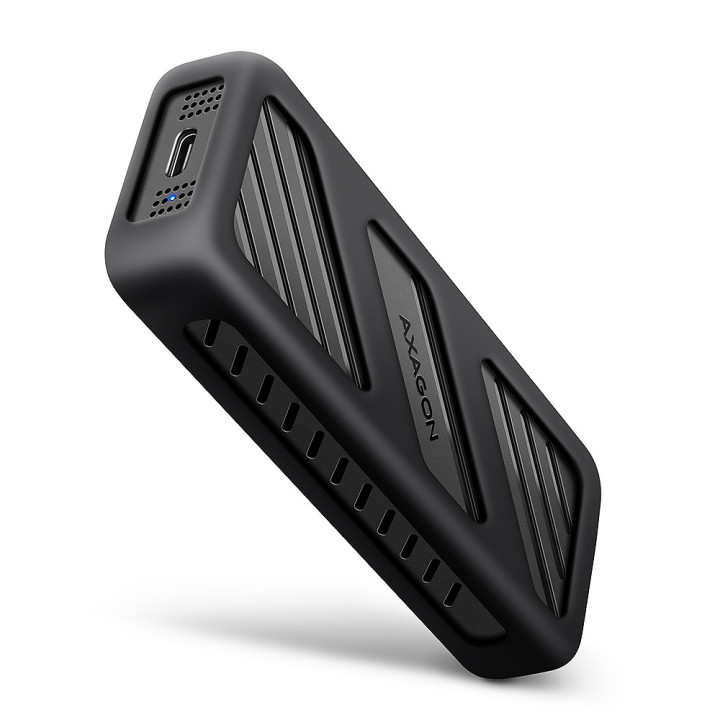 Axagon EEM2-20G NVMe-SSD-Gehäuse USB-C 3.2 20 Gbps 2230 - 2280 - schwarz Compartimento SSD Preto M.2
