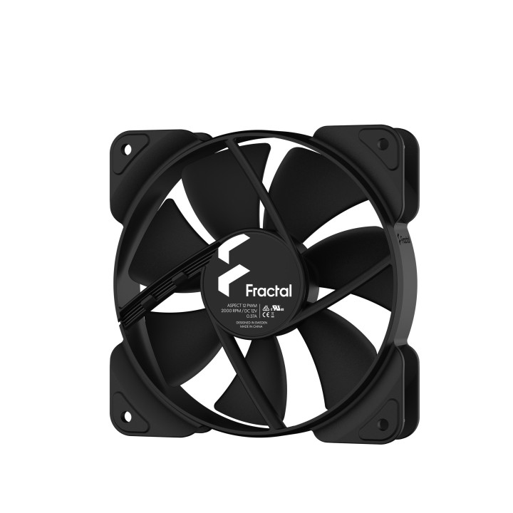 Fractal Design Aspect 12 PWM Caixa de computador Ventoinha 12 cm Preto 1 unidade(s)