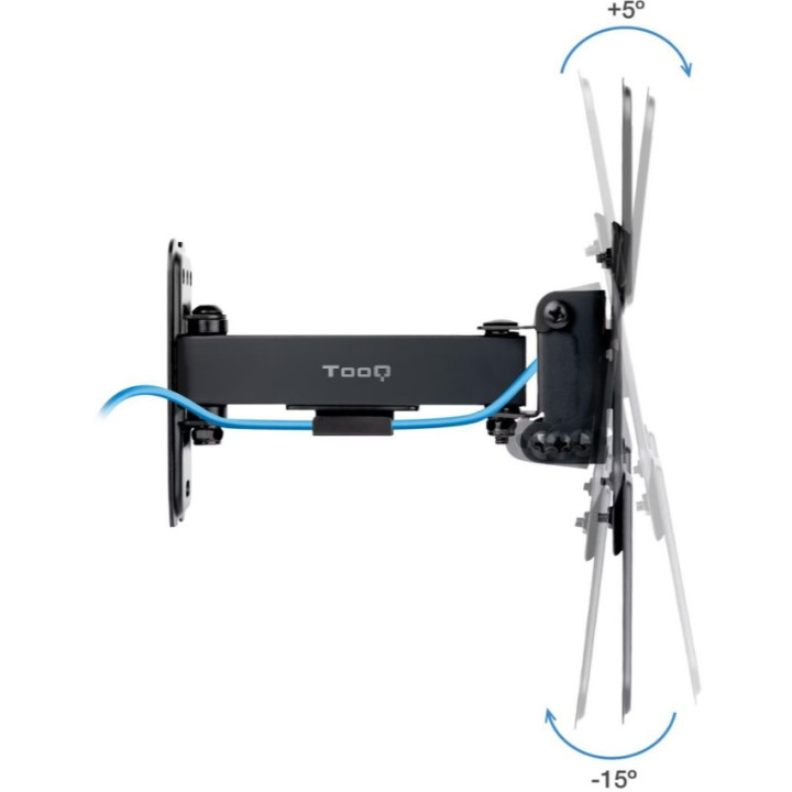 Suporte de Parede Tooq Tilt e Giratório 13" a 43" 66-298 mm Max. 20kg Preto