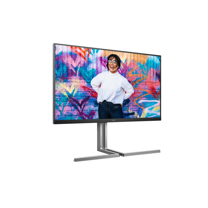 AOC U32U3CV monitor de ecrã 80 cm (31.5") 3840 x 2160 pixels 4K Ultra HD LCD Preto
