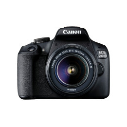 Canon EOS 2000D + EF-S 18-55mm f 3.5-5.6 III Kit câmara SLR 24,1 MP CMOS 6000 x 4000 pixels Preto