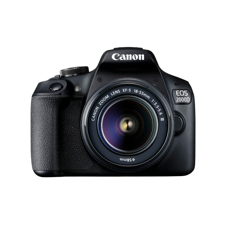 Canon EOS 2000D + EF-S 18-55mm f 3.5-5.6 III Kit câmara SLR 24,1 MP CMOS 6000 x 4000 pixels Preto