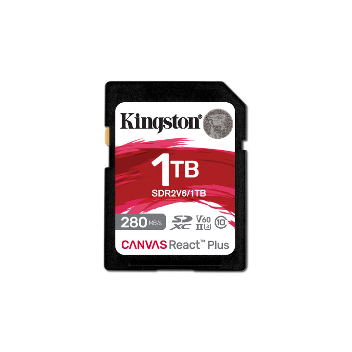 Kingston Technology Canvas React Plus 1 TB SDXC UHS-II Classe 10