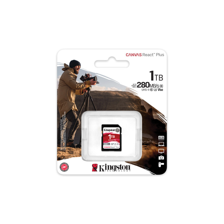 Kingston Technology Canvas React Plus 1 TB SDXC UHS-II Classe 10