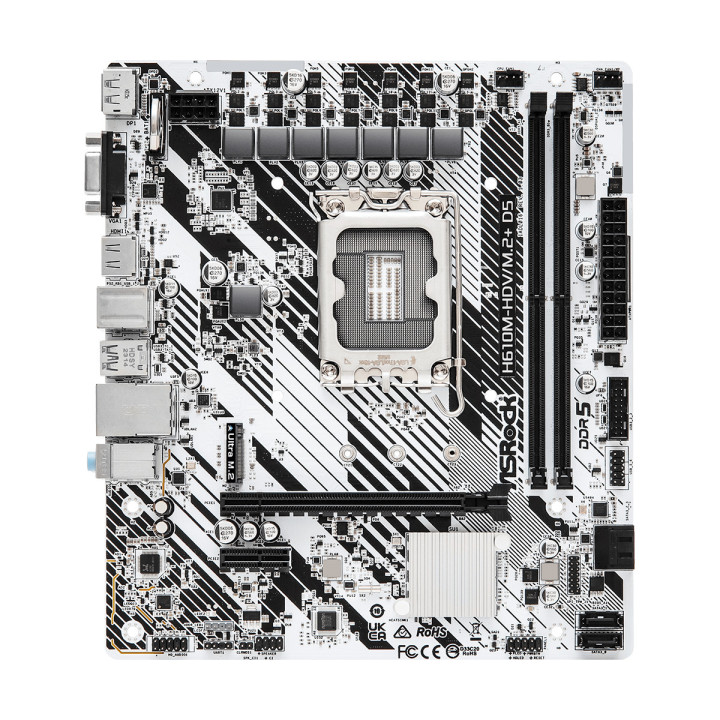 Asrock H610M-HDV M.2+ D5 Intel H610 LGA 1700 micro ATX