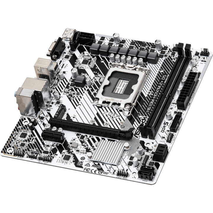 Asrock H610M-HDV M.2+ D5 Intel H610 LGA 1700 micro ATX