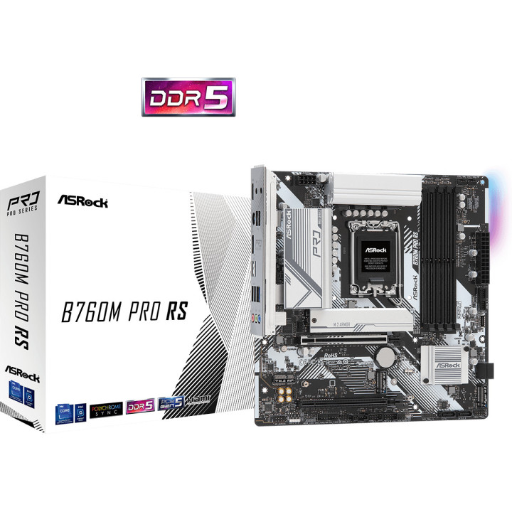 Motherboard Asrock B760M Pro RS Intel B760 LGA 1700 micro ATX