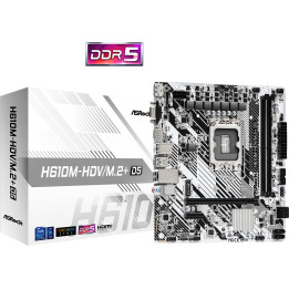 Motherboard Asrock H610M-HDV/M.2+ D5 Intel H610 LGA 1700 micro ATX