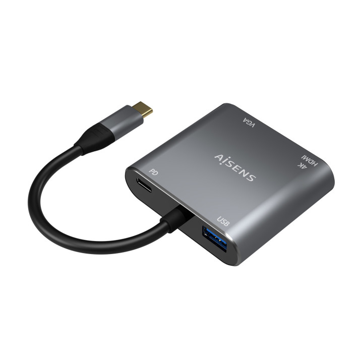 AISENS A109-0626 adaptador gráfico USB 3860 x 2160 pixels Cinzento