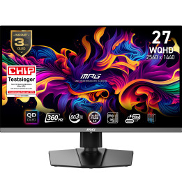 MSI MPG 271QRXDE QD-OLED monitor de ecrã 67,3 cm (26.5") 2560 x 1440 pixels Wide Quad HD Preto