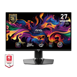 MSI MAG 271QPXDE QD-OLED E2 monitor de ecrã 67,3 cm (26.5") 2560 x 1440 pixels Wide Quad HD Preto