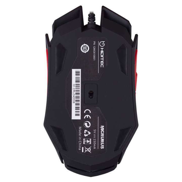 Hiditec MICRURUS rato Jogos Mão direita USB Type-A Laser 8100 DPI