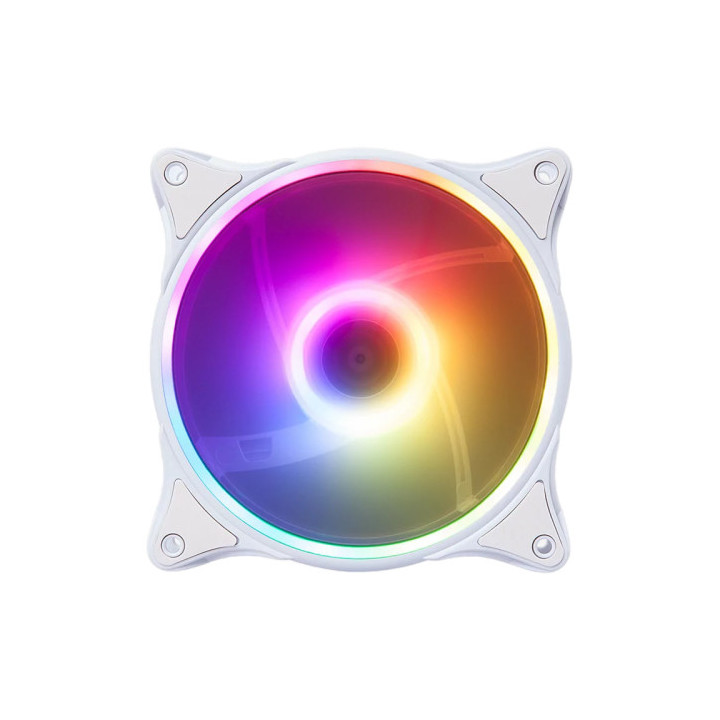 Hiditec N18 ARGB Caixa de computador Ventoinha 12 cm Branco