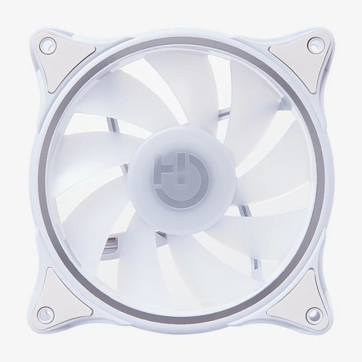 Hiditec N18 ARGB Caixa de computador Ventoinha 12 cm Branco