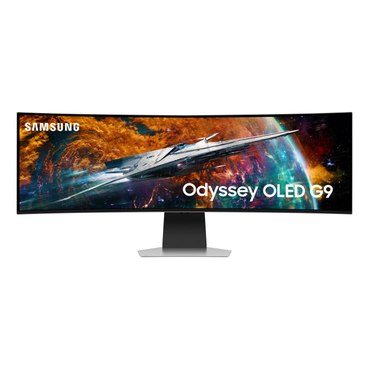 Samsung G95SC monitor de ecrã 124,5 cm (49") 5120 x 1440 pixels Dual QHD OLED Prateado