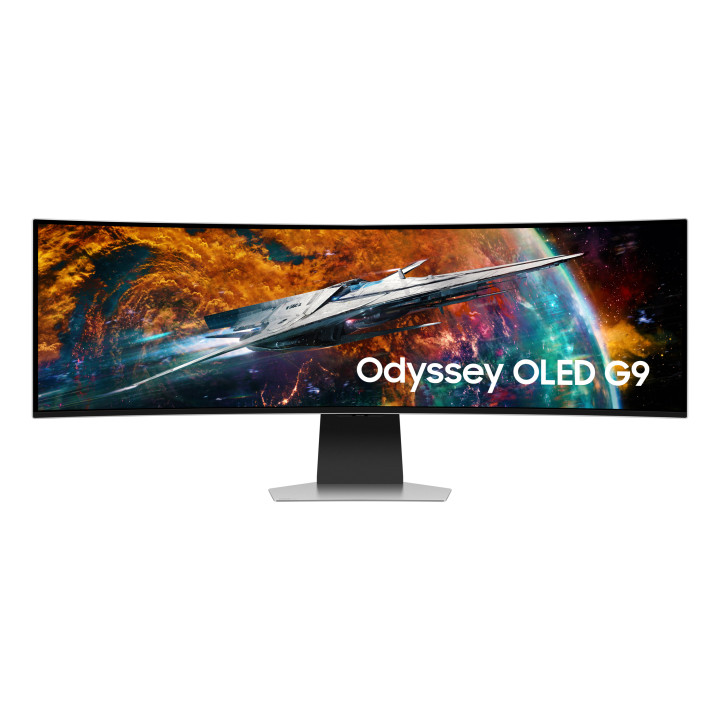 Samsung G95SC monitor de ecrã 124,5 cm (49") 5120 x 1440 pixels Dual QHD OLED Prateado