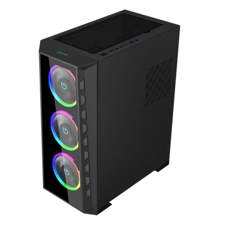 Caixa EATX Hiditec MH12 Glass ARGB USB-C Preta